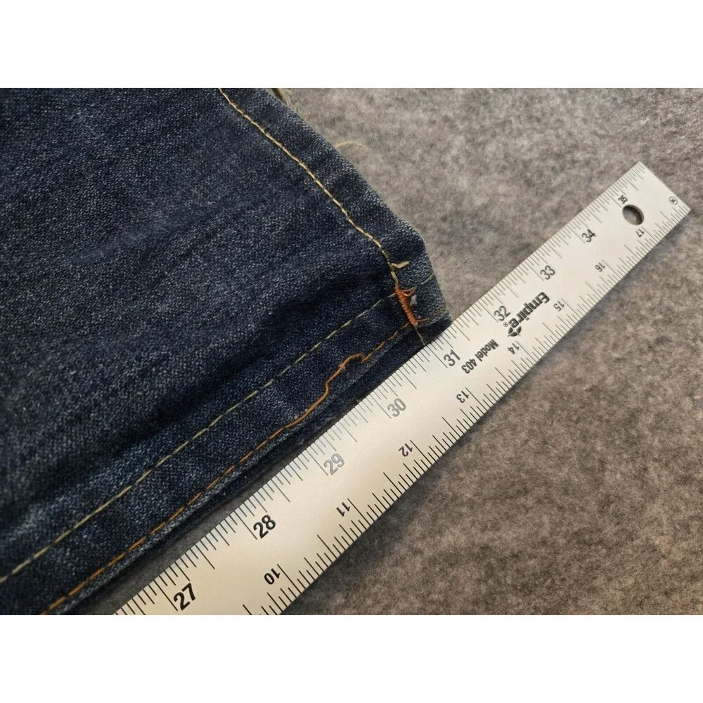 True Religion Rare Embroidered Shiva Hindu God Billy Vintage Wide Jeans 36x32